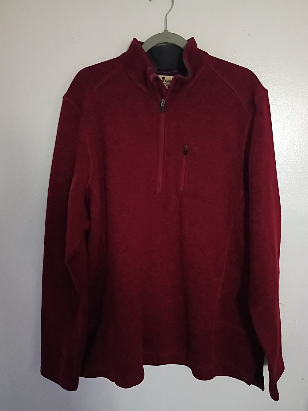 Woolrich Men's Half-Zip Fleece Pullover Red Sz XXL